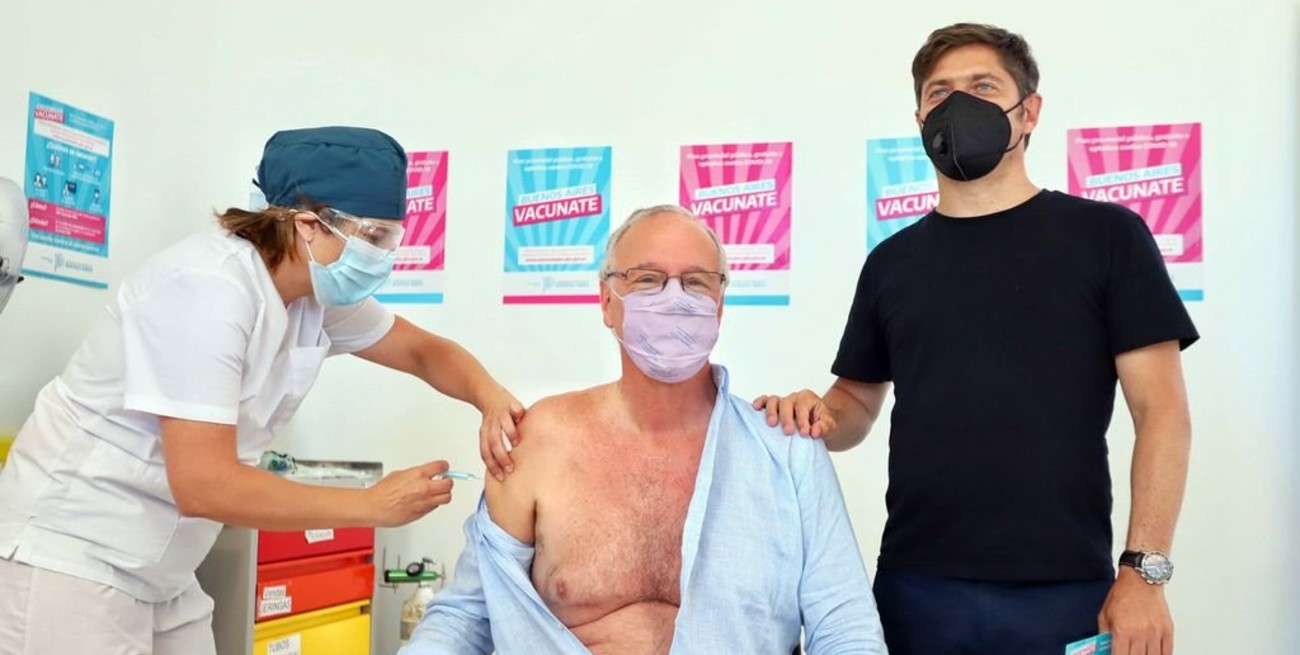 Gollan fue el primer argentino mayor de 60 años en recibir la vacuna rusa contra el coronavirus