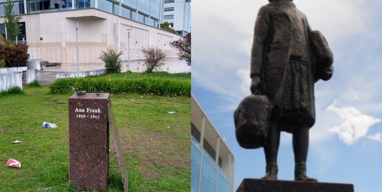 Robaron la estatua en homenaje a Ana Frank que estaba ubicada en Puerto Madero