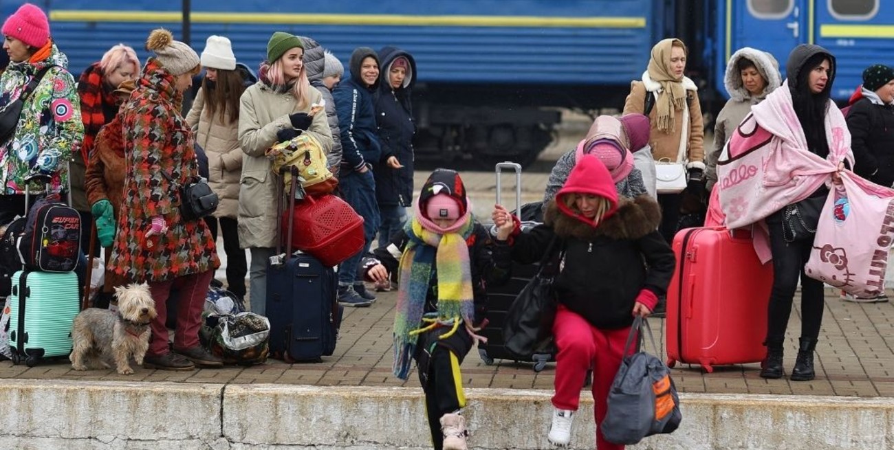 Más de 1,2 millones de personas huyeron de Ucrania tras la invasión de Rusia