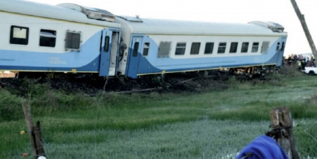 Un tren descarriló a 10 kilómetros de la ciudad de Olavarría