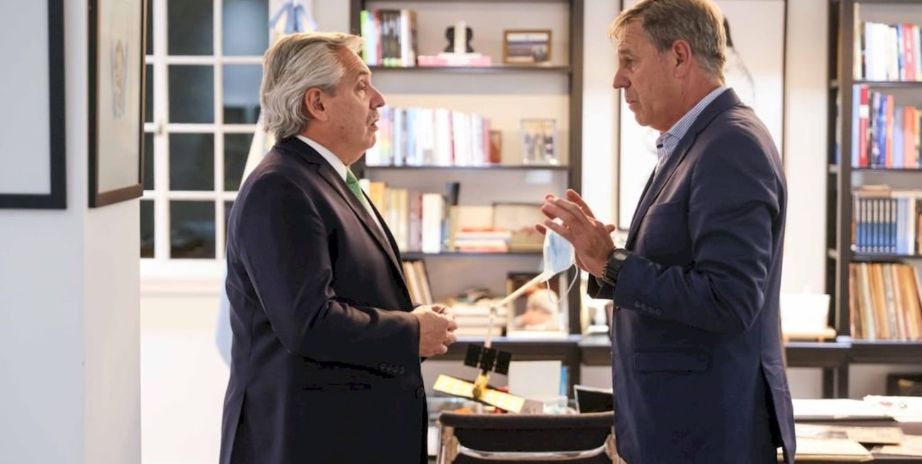 Seguridad y justicia federal, la agenda que Jatón llevó al encuentro con Alberto Fernández