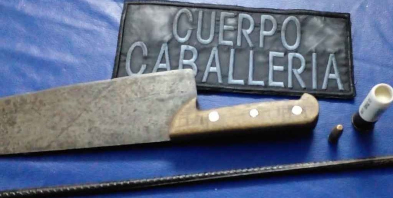 Acudieron por un caso de violencia de género pero hallaron armas y municiones