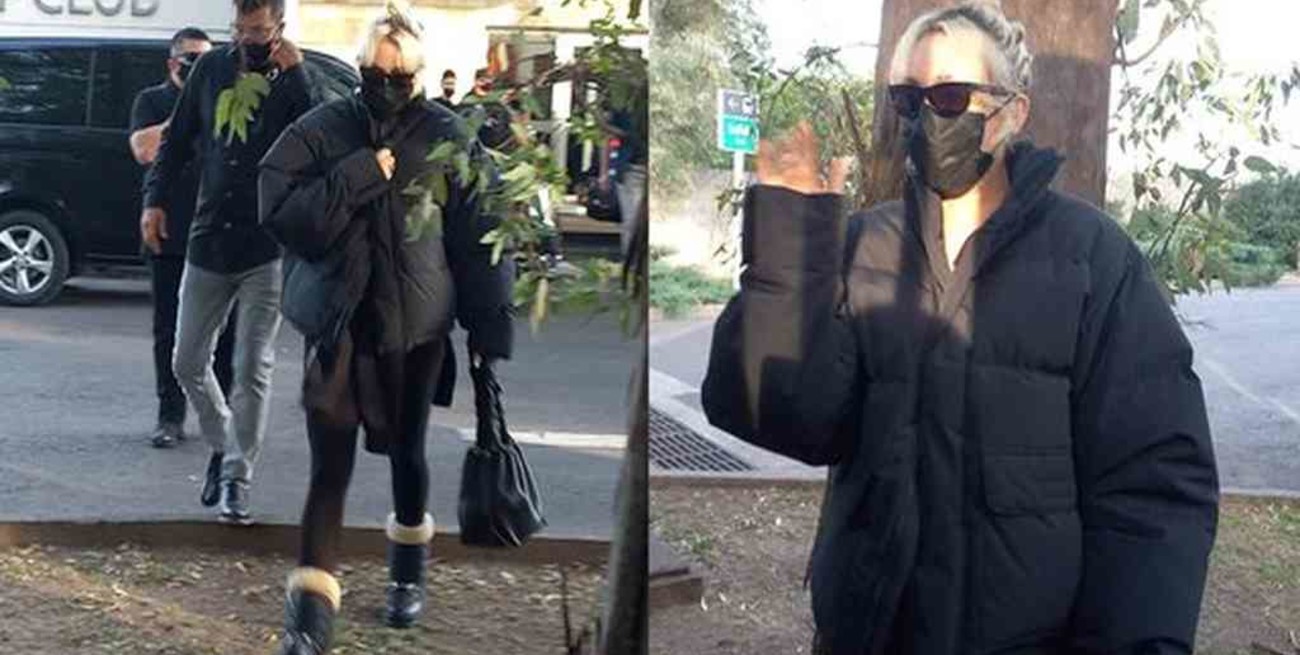 Con un look "total black", Miley Cyrus llegó a la Argentina y causó revuelo entre sus fans