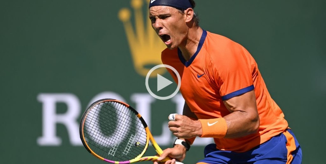 Nadal está en cuartos de final en Indian Wells