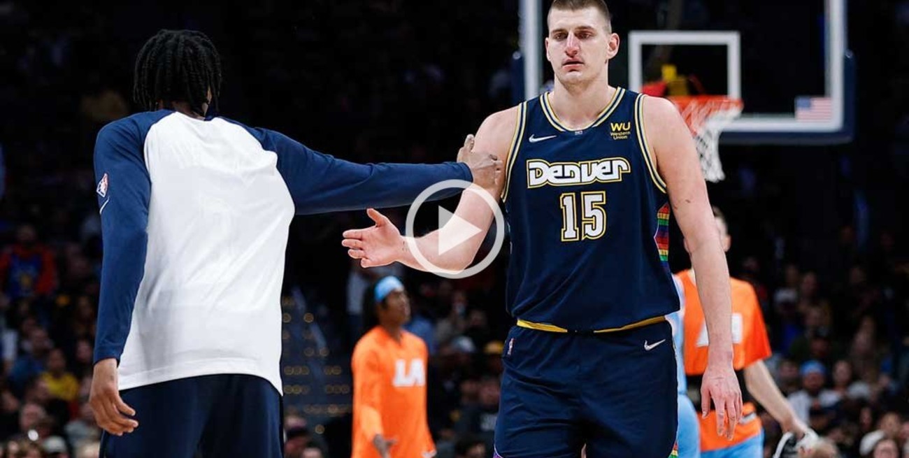 Nuggets sin Campazzo pero con un encendido Jokic vencieron a Clippers