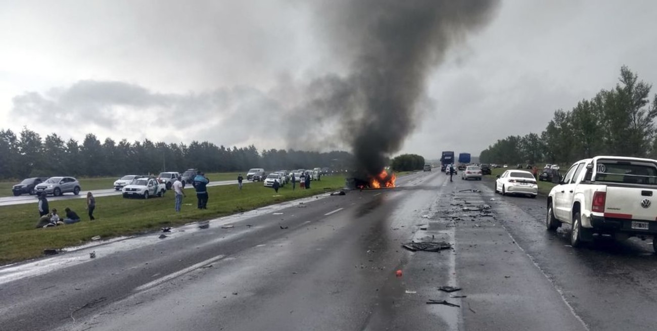 Ruta nacional 9: tres muertos y cinco heridos en un accidente a la altura de Baradero