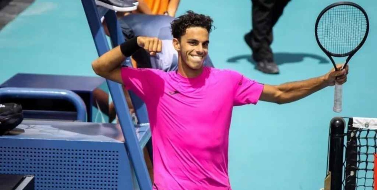 Francisco Cerúndolo le ganó a Gael Monfis y avanzó a los octavos de final en el Masters 1000 de Miami 