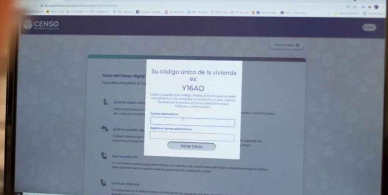 Censo 2022: qué pasa si no completo el formulario online y qué hacer con el código si lo contesto