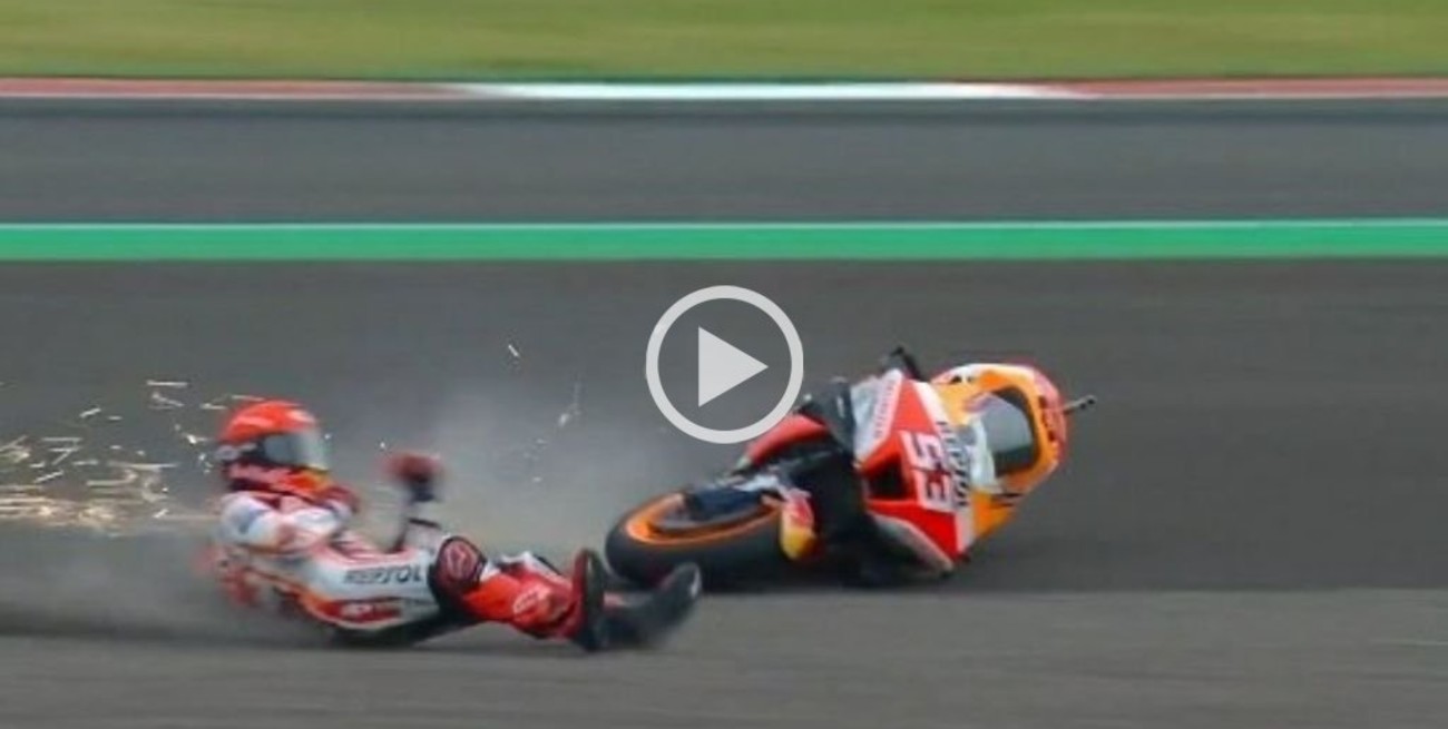 Marc Márquez se recupera de su fuerte caída en MotoGP