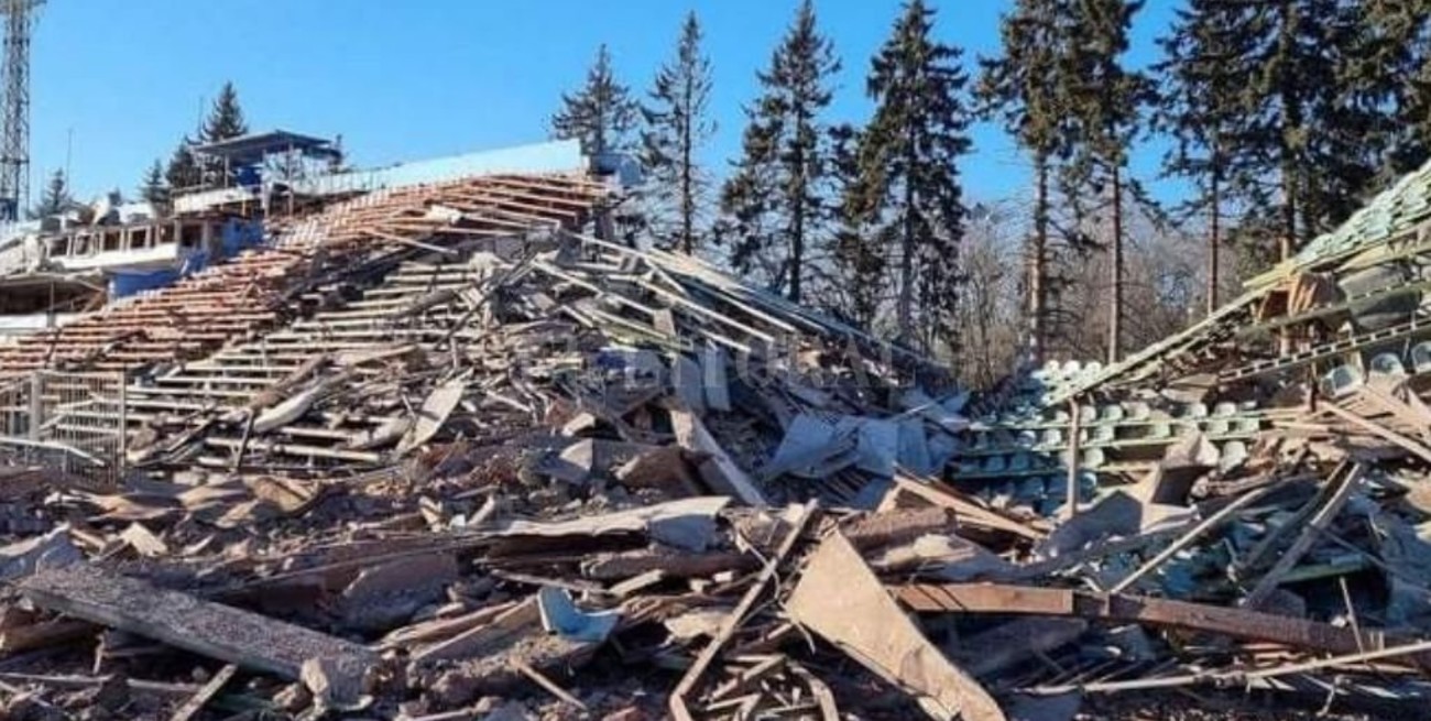 Así quedó el club ucraniano que fue destruido por los ataques rusos
