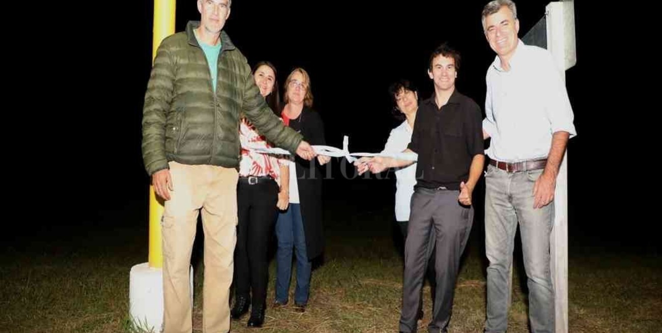 Habilitaron la iluminación sobre la Ruta N° 50-S en el acceso a San Agustín