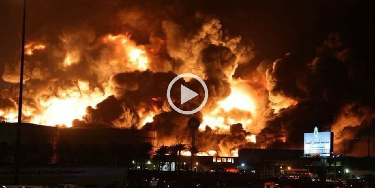 Ataque terrorista con drones y misiles en Arabia Saudita: se incendió una planta petrolera