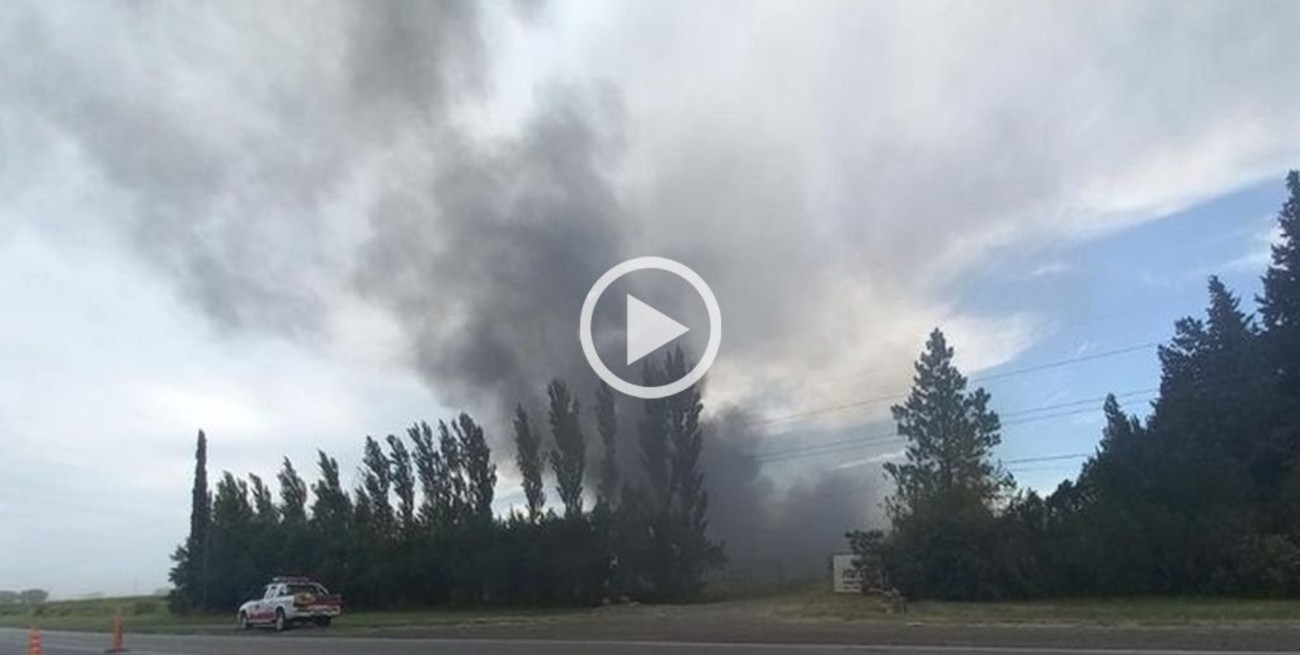 Alvear: se incendió un depósito de residuos peligrosos