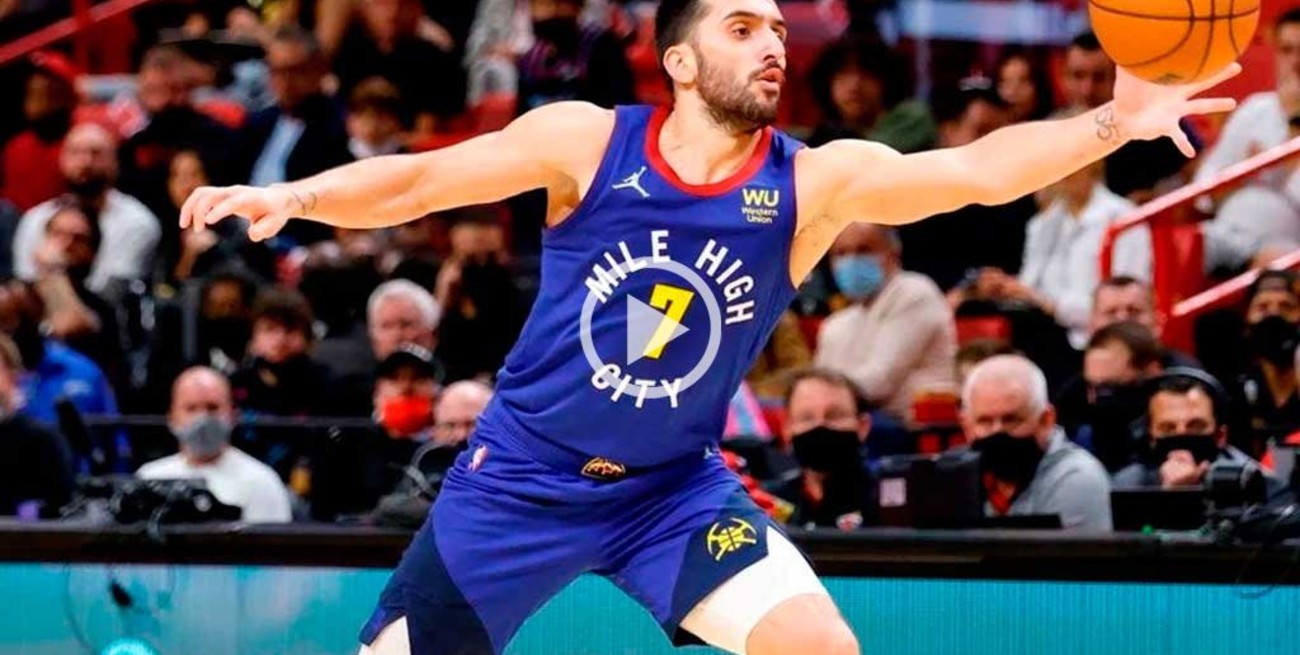 Video: espectacular asistencia de Campazzo en la victoria de Denver ante Houston