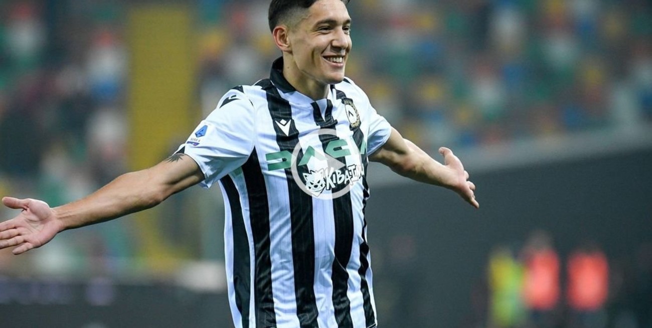 Video: golazo de Nahuel Molina en la goleada de Unidese sobre Cagliari 