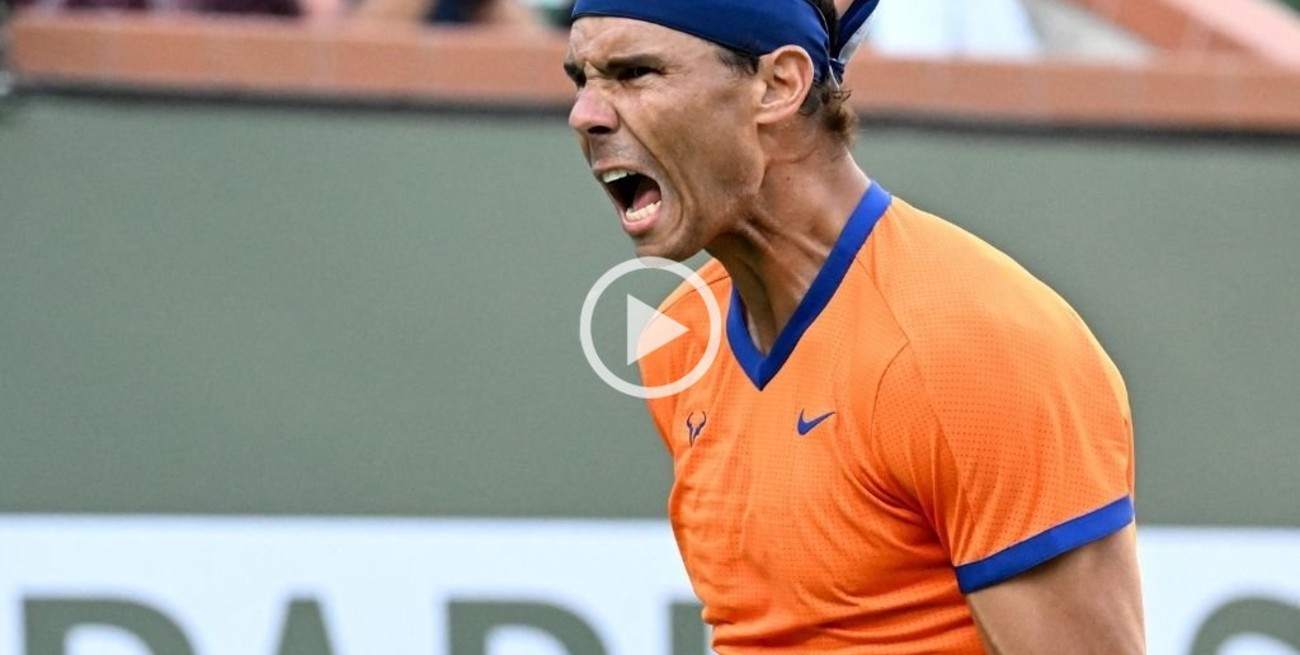 Nadal mantiene el invicto y alcanzó la semifinal en Indian Wells