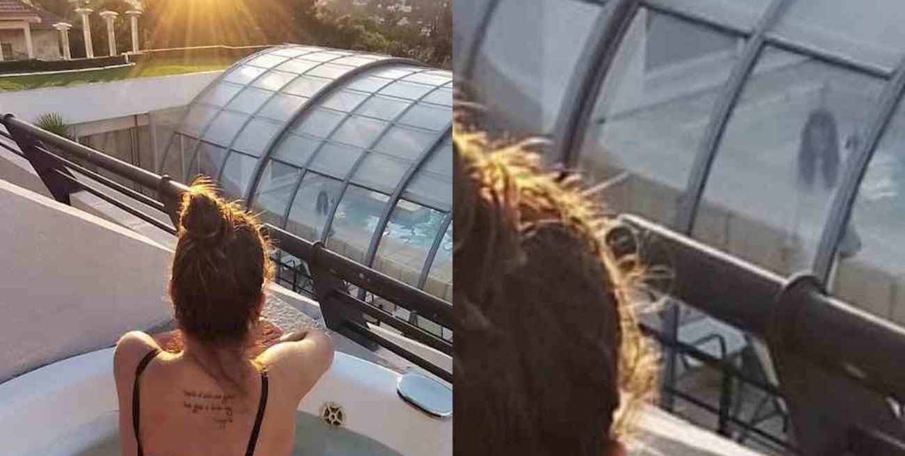 Es viral: le sacó una foto a su novia en Carlos Paz y apareció un ¿fantasma en el hotel?