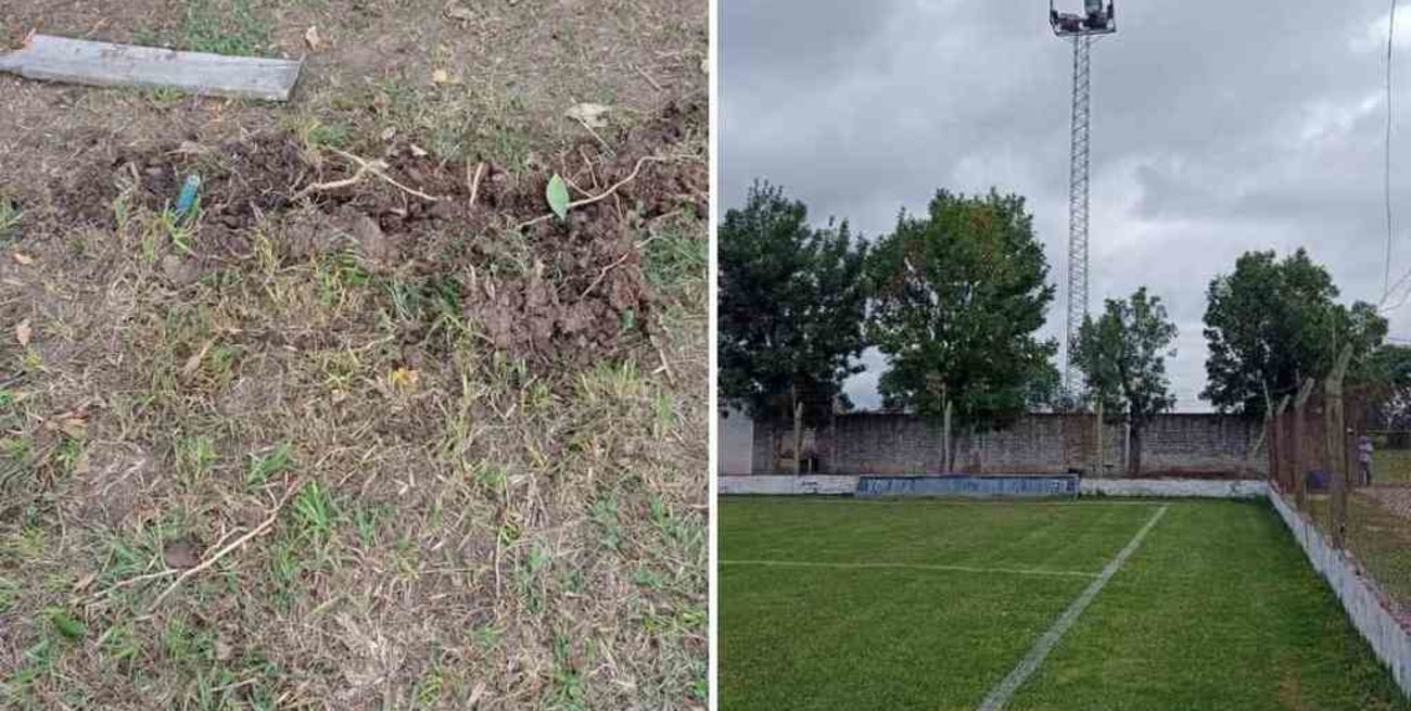 Ladrones robaron cables y dejaron sin fútbol al Club San Cristóbal