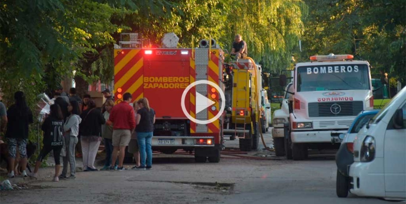 Se incendió una fábrica de snacks del sudoeste de la ciudad de Santa Fe