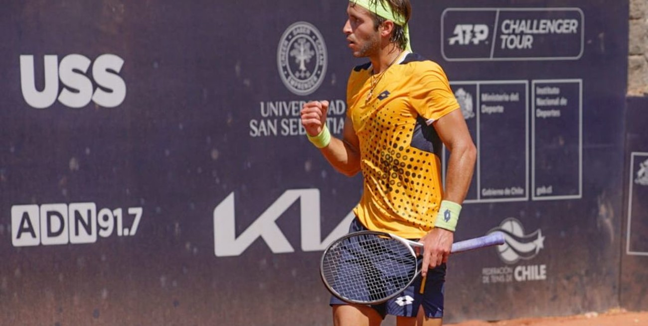 Etcheverry se quedó con el duelo entre argentinos ante Ugo Carabelli y avanzó a cuartos de final en Chile