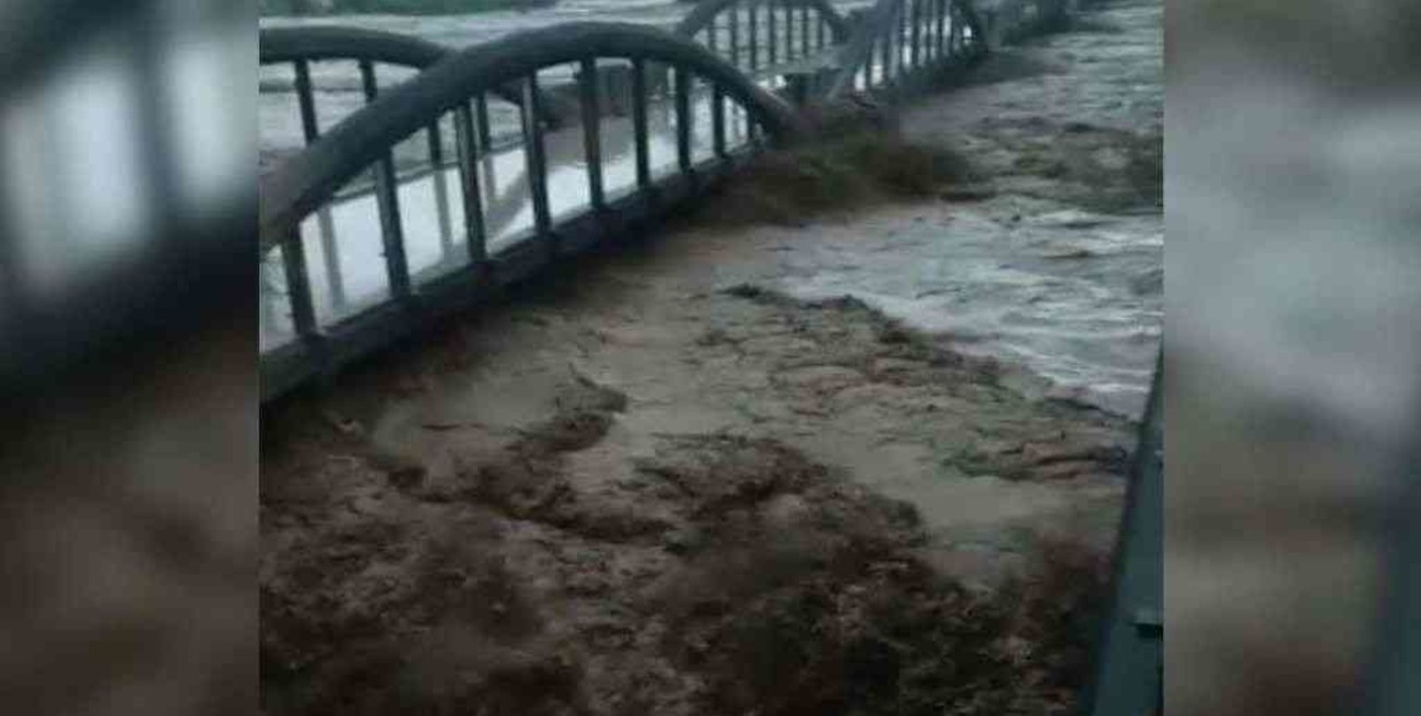 Jujuy: se registra un corte total en la Ruta 34 por la crecida del río Ledesma