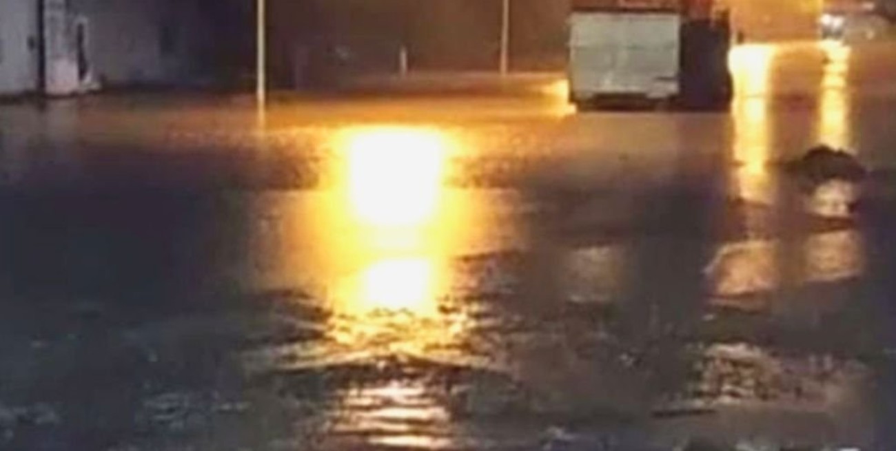 Nogoyá quedó bajo agua: cayeron más de 170 milímetros en pocas horas