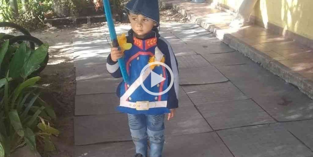 Cumplió 5 años y lo festejó con la temática de Malvinas