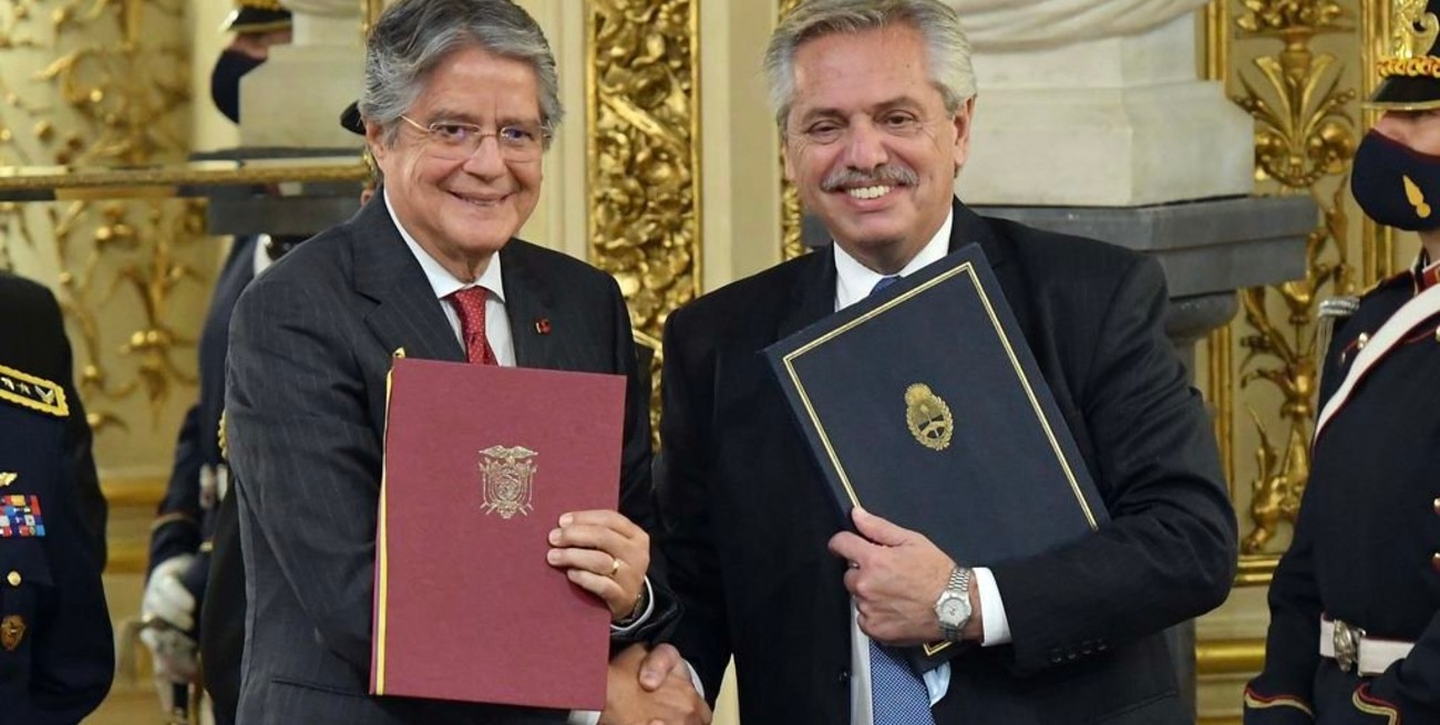 Fernández recibió a Lasso en Casa Rosada: "Es momento de hablar de Venezuela"