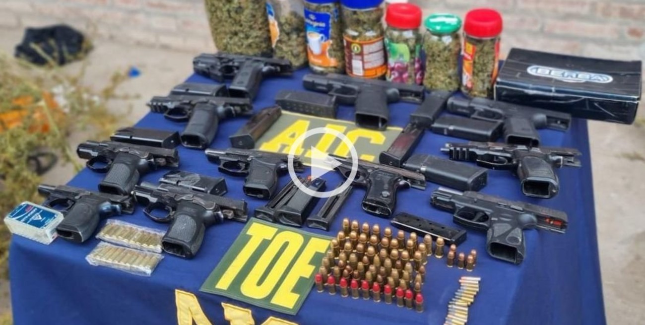 Rosario: encuentran un arsenal de armas en una casa de Empalme Graneros