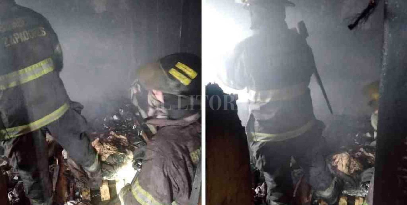 Un cortocircuito provocó el  incendio de una vivienda del norte de la ciudad de Santa Fe