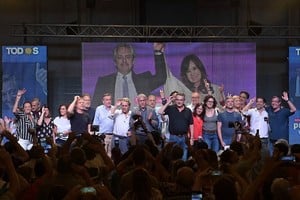 NA Referentes del  albertismo  estuvieron en el acto, junto a dirigentes de La Corriente.