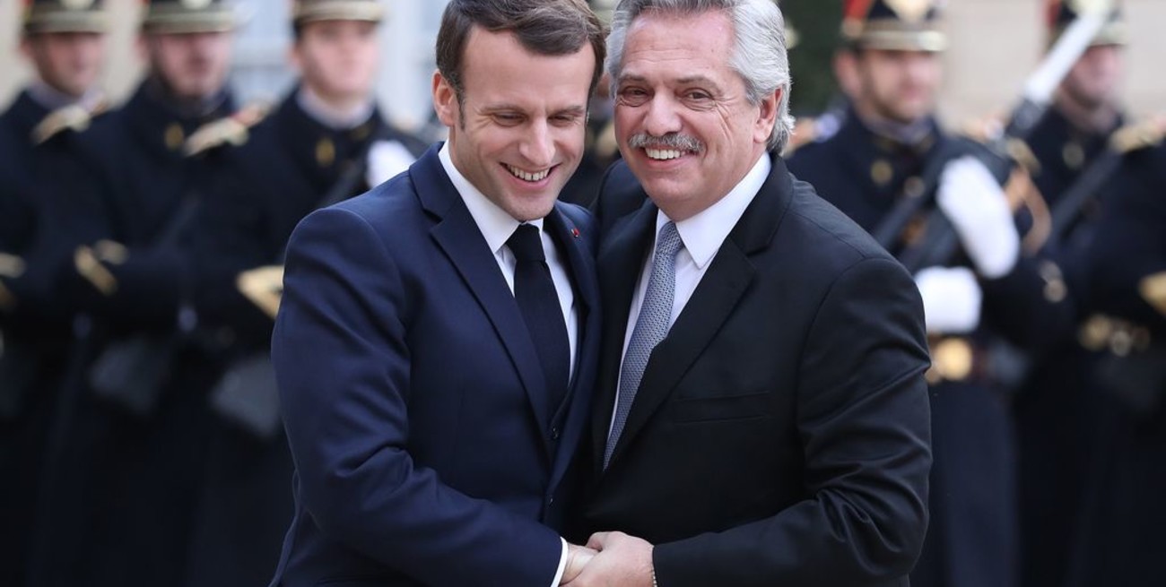 Con críticas a la "extrema derecha", Alberto Fernández felicitó a Macron por la reelección 