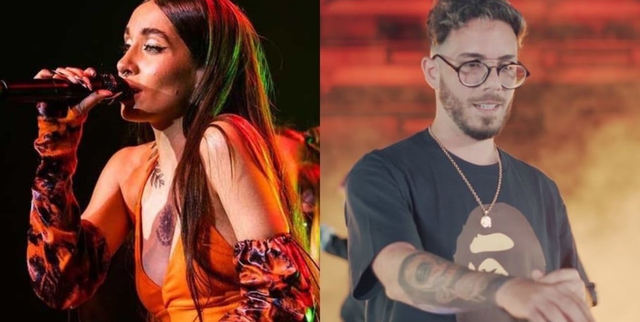 María Becerra y Fer Palacio en la Fiesta del Lago