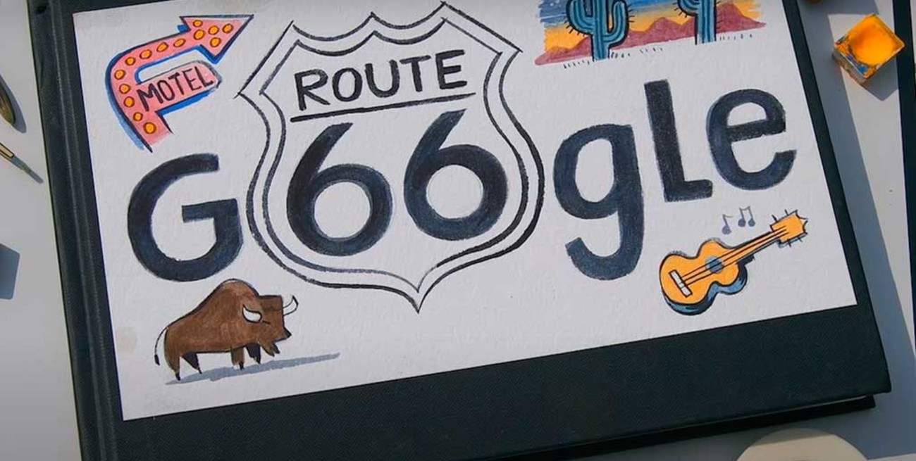 La mítica Ruta 66 de Estados Unidos es recordada por Google con un doodle especial