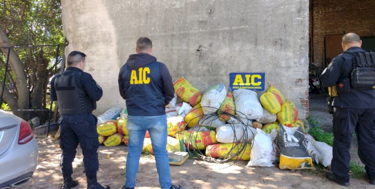 Golpe al robo de cobre con múltiples allanamientos y secuestro de 1.600 kilos