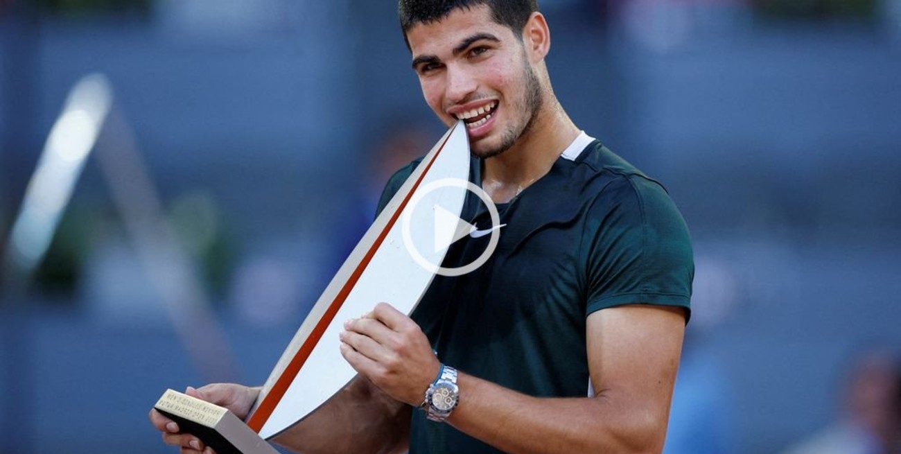 Imparable: Alcaraz venció a Zverev y se quedó con el Mastres 1000 de Madrid