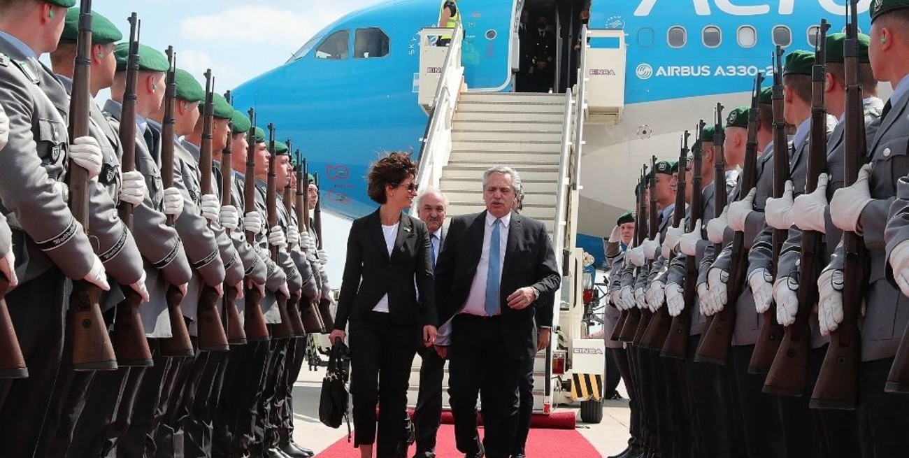 Alberto Fernández ya está en Berlín para el encuentro con el canciller alemán Ola Scholz