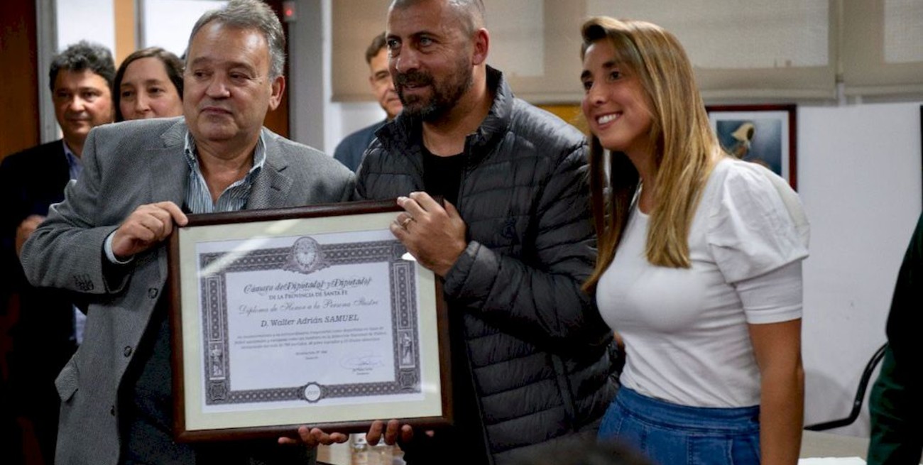 Walter Samuel declarado Personalidad Destacada del Deporte y Ciudadano Ejemplar de Firmat