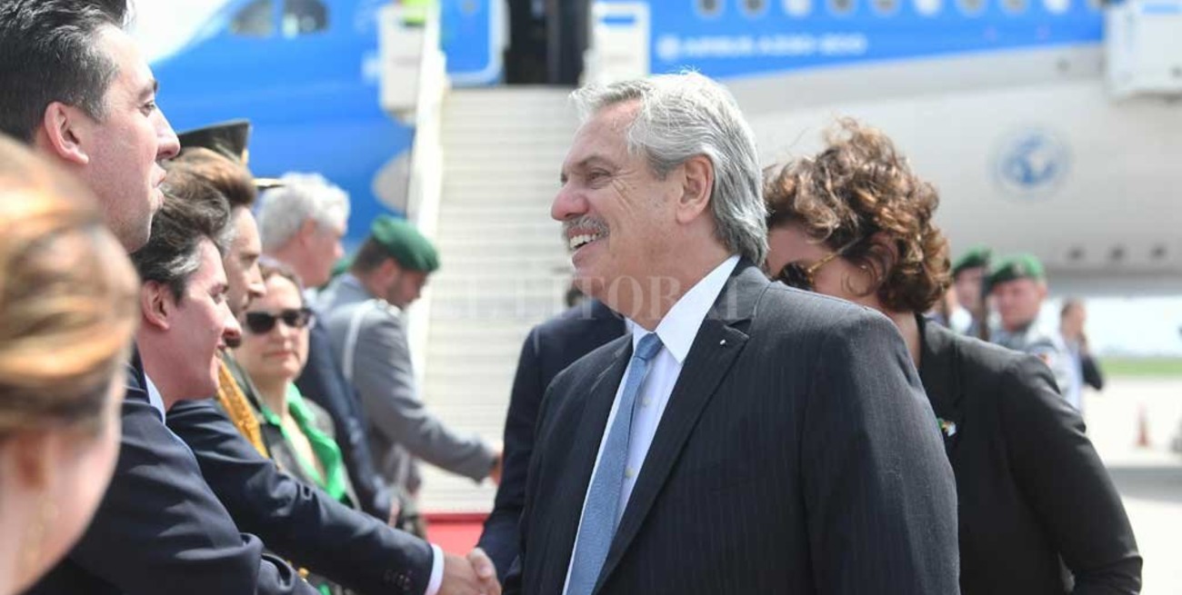 Alberto Fernández regresó al país luego de la gira por Europa