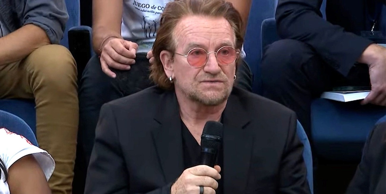 Martín Lousteau ofició como traductor de Bono de U2 frente al papa Francisco
