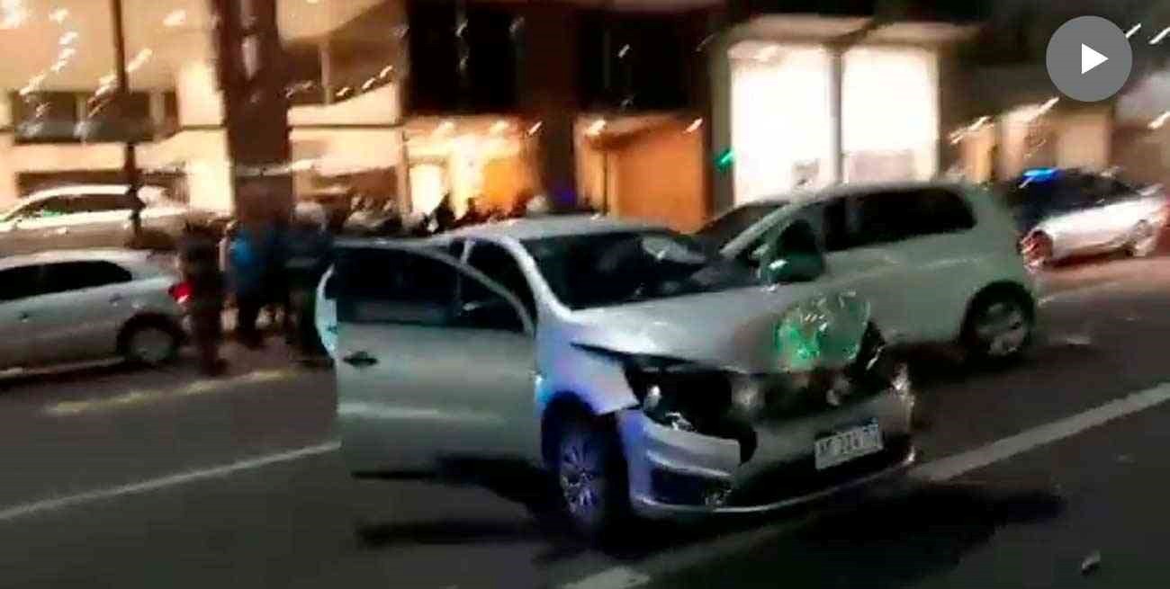 Video: triple choque en Buenos Aires con un conductor ebrio
