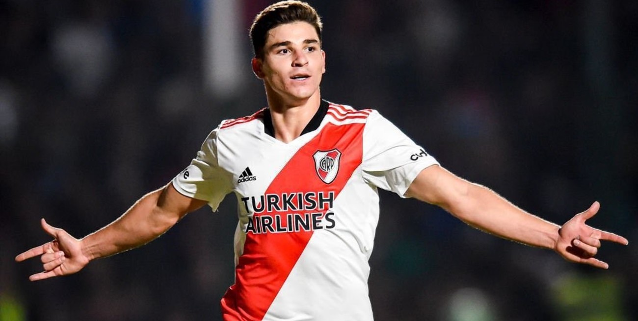 Julián Álvarez hizo historia en River y aportó 6 goles para el 8 a 1 ante Alianza Lima por Libertadores