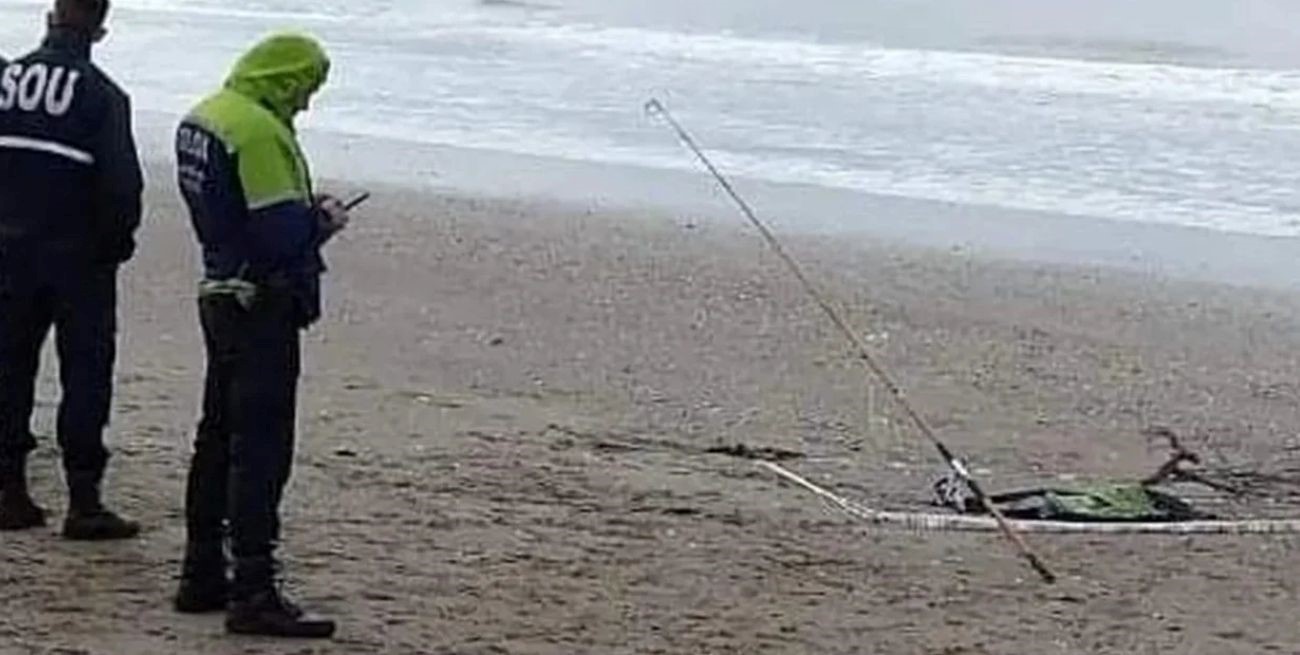 En Mar de Ajó un turista fue a pescar y sacó un brazo humano