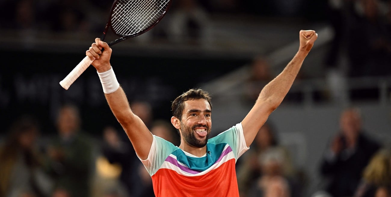 Sorpresa en Roland Garros: Cilic eliminó a Medvedev, número 2 del mundo