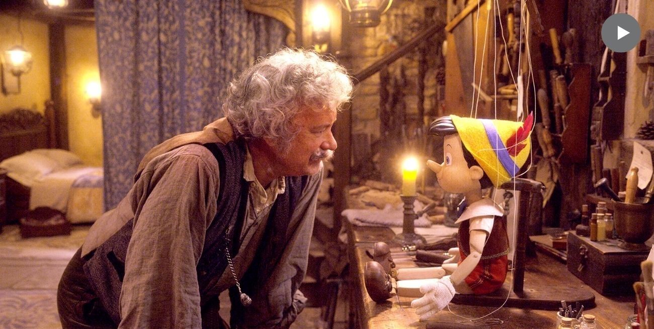 Se estrenó el trailer de “Pinocchio” con Tom Hanks como Geppetto