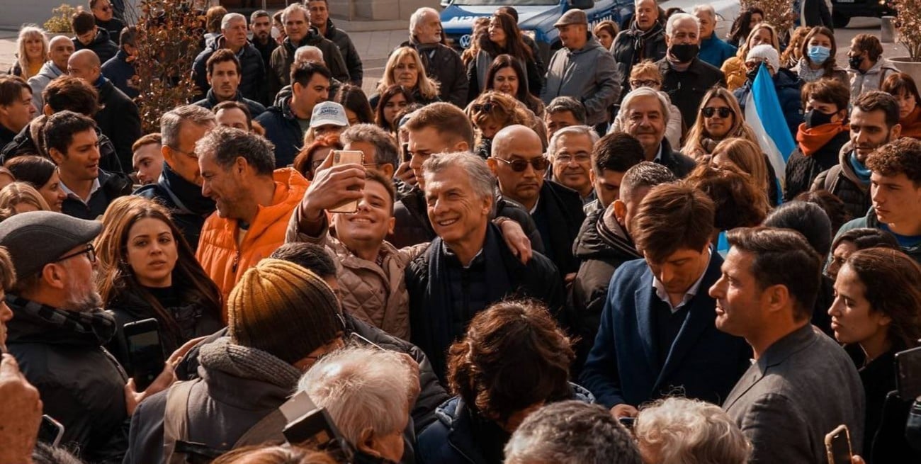 El ex presidente Mauricio Macri, de visita en Rufino