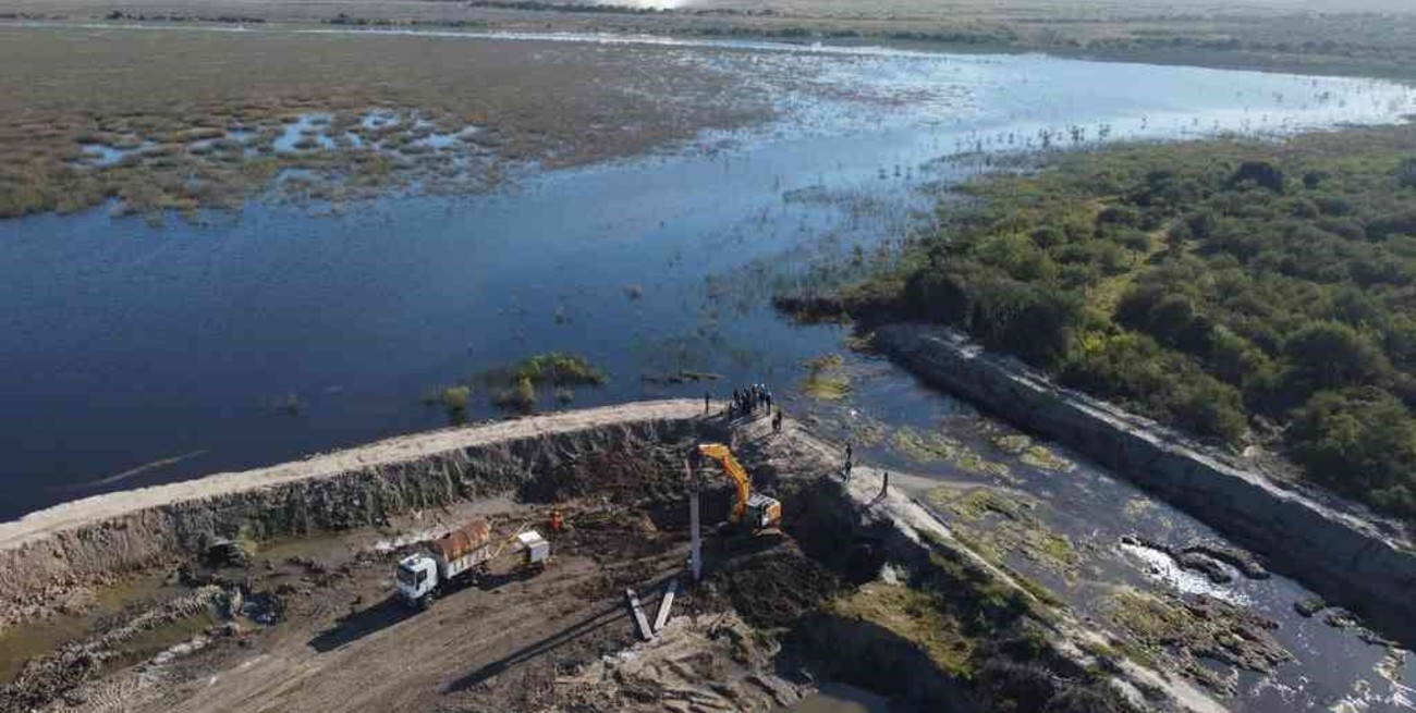 Funcionarios provinciales recorrieron el avance de obras estratégicas en Laguna Paiva