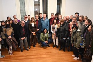 Parte de los dirigentes que se sumaron a la presentación de Nexo en la ciudad de Rosario. Crédito: Gentileza