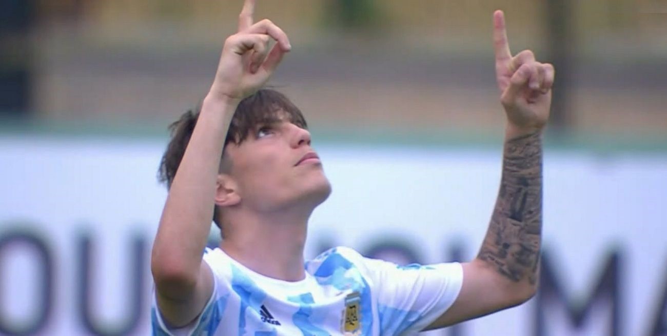 Golazo de Garnacho para descontar en la dura caída de Argentina Sub 20 ante Francia