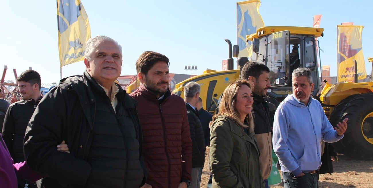 En Agroactiva, Pullaro se reunió con empresarios y referentes de Juntos por el Cambio